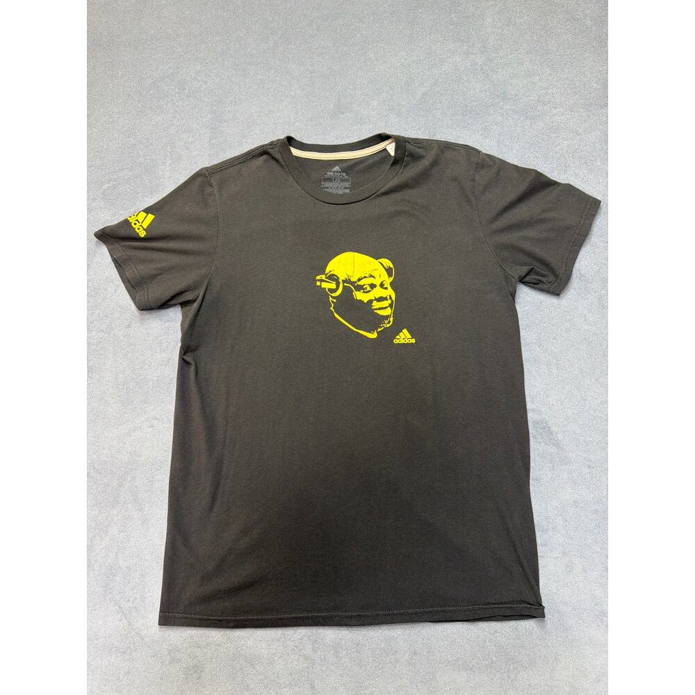 Adidas "The Go-To Performance Tee" Coach Ray Gooden Large Graphic Black Mens LG